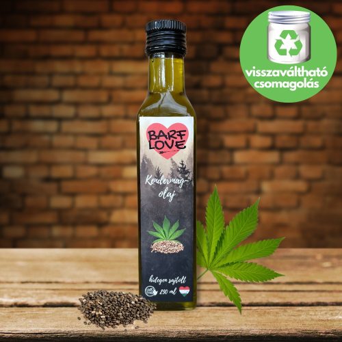 Kendermagolaj - hidegen sajtolt , 250ml , Barf Love