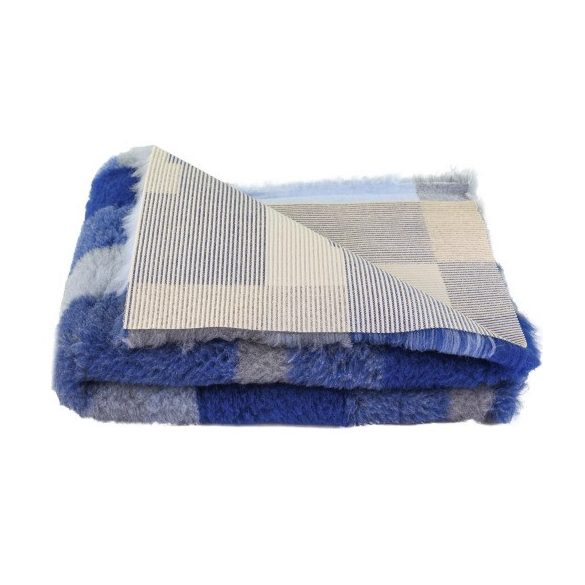 DryBed A+ Csúszásmentes fekhely - Kék kockás - 100x75cm , Blovi