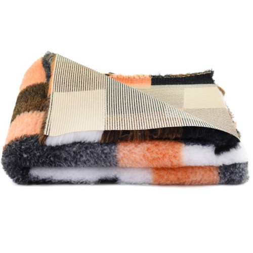 DryBed A+ Csúszásmentes fekhely - Narancs kockás - 100x75cm , Blovi