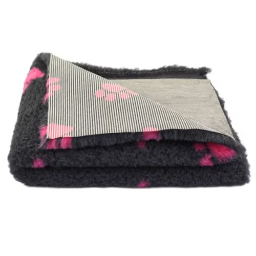 DryBed A+ Csúszásmentes fekhely - Antracit pink tappancs mintával - 100x75cm , Blovi