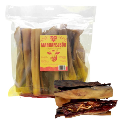 Marhafejbőr szárított rágcsa kutyáknak , 1kg , Barf Love