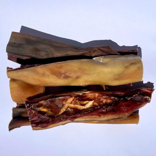 Marhafejbőr szárított rágcsa kutyáknak , 1kg , Barf Love