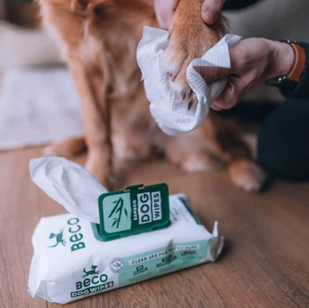 Hipoallergén bambusz nedves törlőkendő - Illatmentes , 20db , Beco Pets