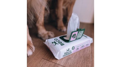 Hipoallergén bambusz nedves törlőkendő - Illatmentes , 20db , Beco Pets