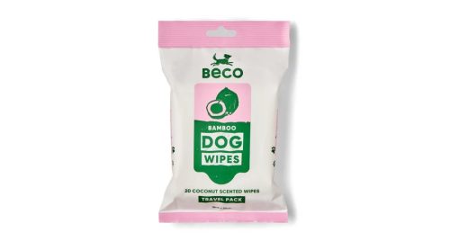Hipoallergén bambusz nedves törlőkendő - Kókusz illatú , 20db , Beco Pets