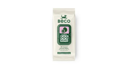 Hipoallergén bambusz nedves törlőkendő - Kókusz illatú , 80db , Beco Pets