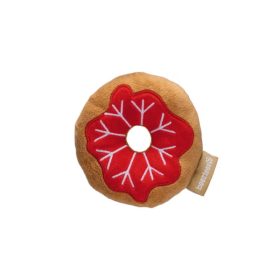 Karácsonyi fánk piros plüss játék , Beeztees