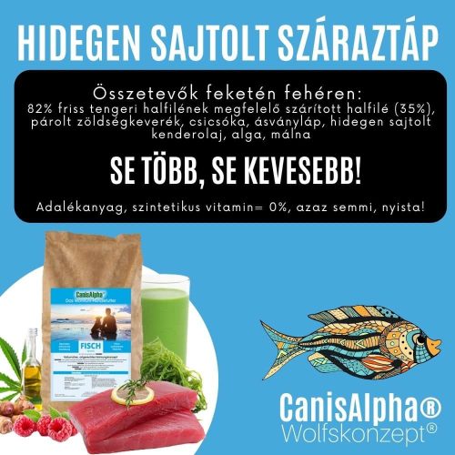Hidegen sajtolt monoprotein száraztáp HAL 5kg , CanisAlpha