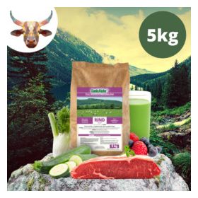   Hidegen sajtolt monoprotein száraztáp MARHA 5kg , CanisAlpha