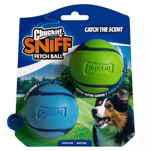 Chuckit Sniff mogyóróvaj és bacon illatú labda 2db M , Chuckit