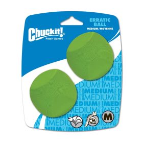 Chuckit Erratic Ball , M , tévelygő labda 2db