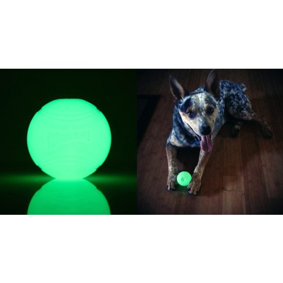 Chuckit Max Glow Ball , M , VILÁGÍTÓS , 2db