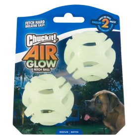  Chuckit Max Glow Air Fetch ball 2db , M , LÉLEGZŐ és VILÁGÍTÓS labda