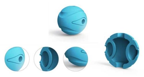 Chuckit Whistler Ball , M , fütyülő labda