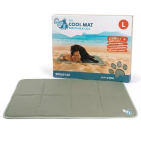   Hűtőmatrac kutyáknak és macskáknak , L , Zöld , Coolpets