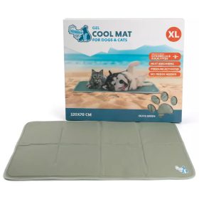   Hűtőmatrac kutyáknak és macskáknak , XL , Zöld , Coolpets