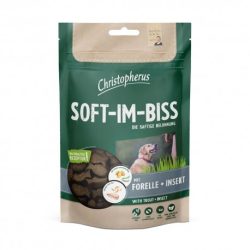   Pisztráng és rovarfehérje jutalomfalat - puha , 125g , Cristopherus soft-im-biss