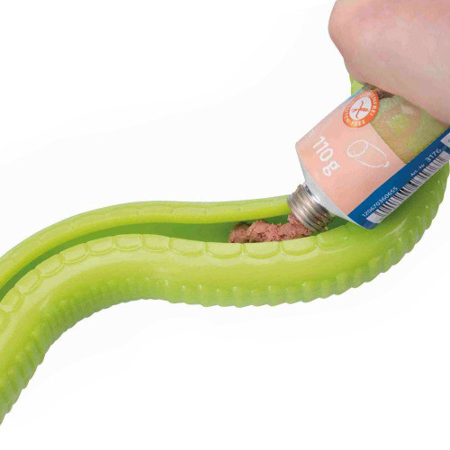 Tölthető csipogós kígyó 42cm , Flamingo