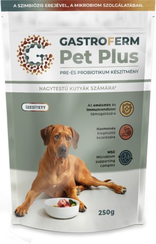 Pet Plus Pre és probiotikum készítmény kutyáknak, 250g , Gastroferm