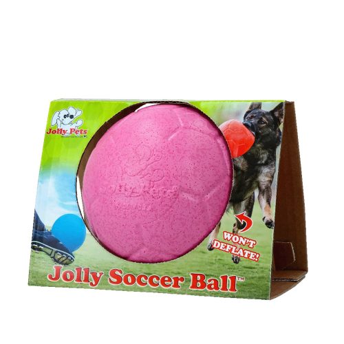 Jolly Soccer Ball - 15cm -rágásbiztos labda - pink