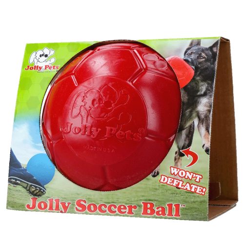 Jolly Soccer Ball - 20cm -rágásbiztos labda - PIROS
