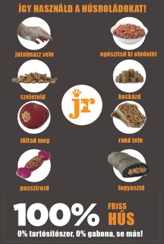 100% Kacsa tréning rolád 200 g, JR Pet Products