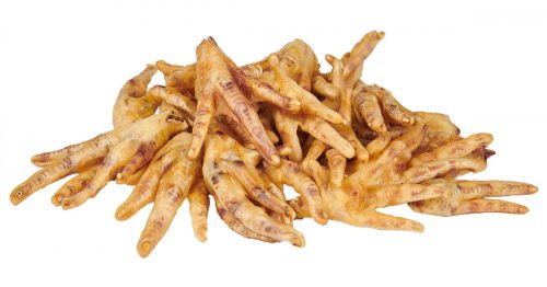 Szárított csirkeláb rágcsa kutyáknak 250g , Kivo