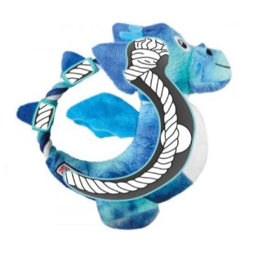 Dragon plüss sárkány kötéllel piros , Kong