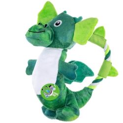 Dragon plüss sárkány kötéllel zöld , Kong