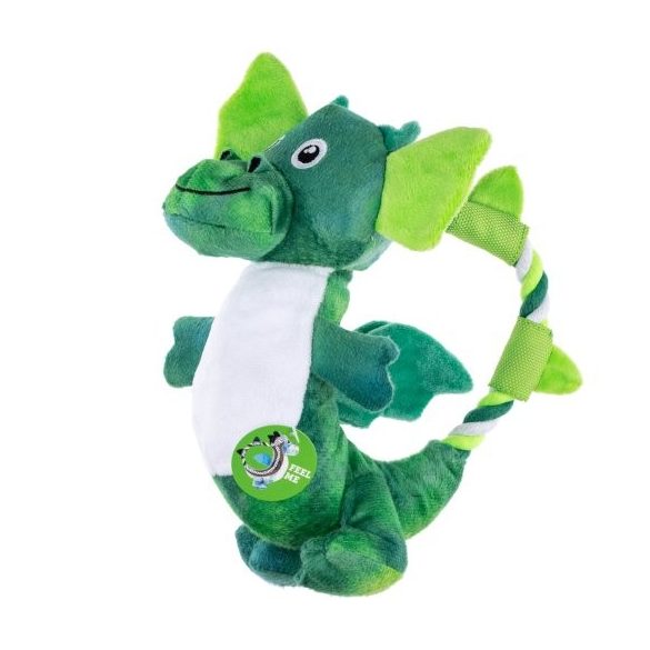 Dragon plüss sárkány kötéllel zöld , Kong