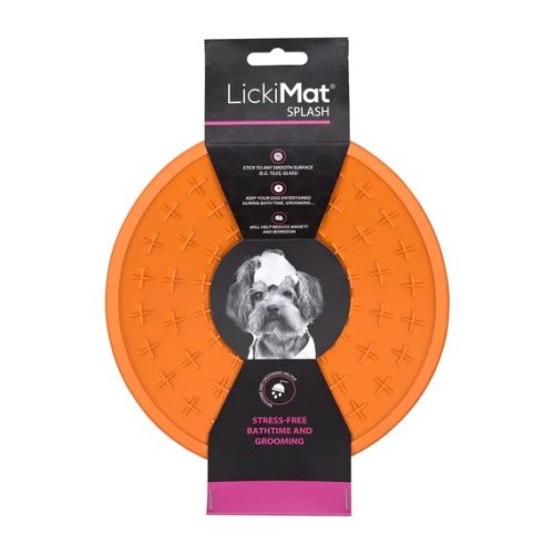 LickiMat® Splash™ nyalogató tál - Narancs