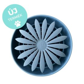   Slow Buddy Flower kék - habzsolásgátló tál  , My Bulldog Shop