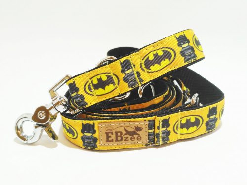 Batman mintás nyakörv (sárga)