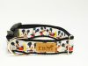 Mickey mintás nyakörv (fehér)