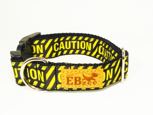 CAUTION mintás nyakörv 