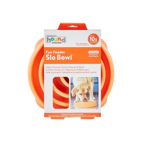 Evéslassító tál Fun Feeder Narancs L , Outward Hound