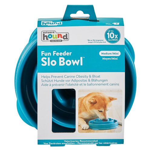 Evéslassító tál Fun Feeder Türkiz L , Outward Hound