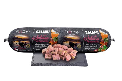 Párolt csirkés menü Lazaccal és zöldséggel 800g , Profine