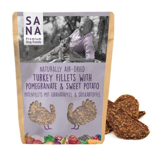 Pulykahús filé gránátalmával és édesburgonyával 100g  , Sanadog
