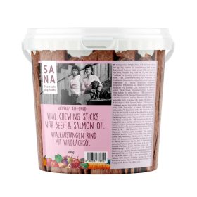   Fogtisztító rágórúd - Marha vadlazacolajjal 500g , Sana Dog