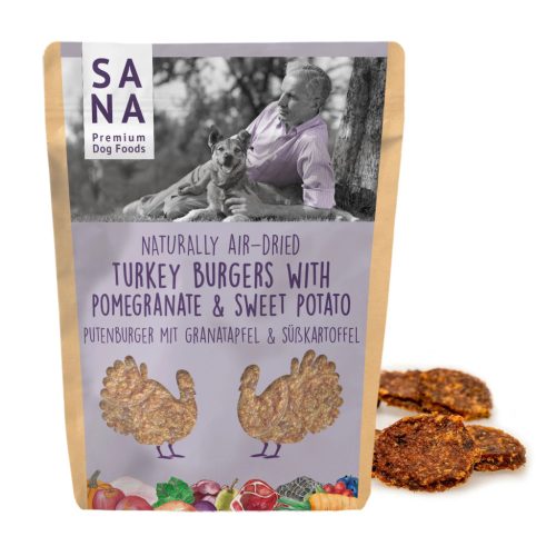 Pulykahús tallér gránátalmával és édesburgonyával 100g  , Sanadog