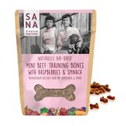   Tréning snack mini - Marha málnával és spenóttal 100g , Sana Dog