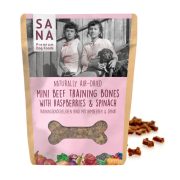   Tréning snack mini - Marha málnával és spenóttal 100g , Sana Dog