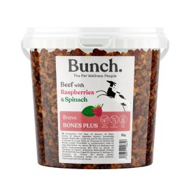   Tréning snack mini - Marha málnával és spenóttal 1kg , Bunch