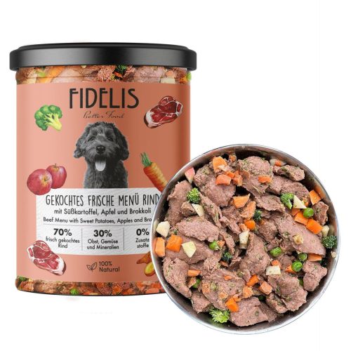 Főtt menü - Marha édesburgonyával , 400g , Sanadog