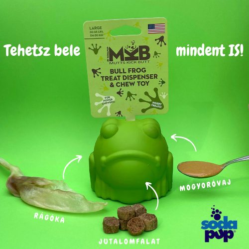 BÉKA - Jutalomfalattal tölthető, méreganyagmentes játék kutyáknak , SodaPup®