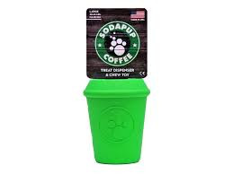COFFEE CUP - Jutalomfalattal tölthető, méreganyagmentes játék kutyáknak , SodaPup®