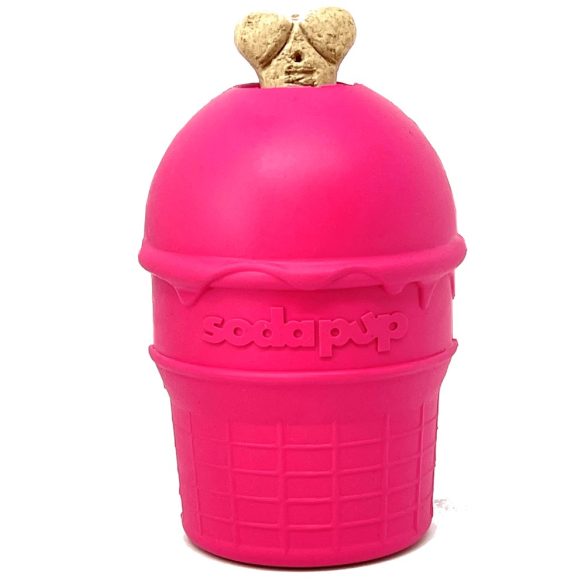 ICE CREAM - Jutalomfalattal tölthető, méreganyagmentes játék kutyáknak , SodaPup®