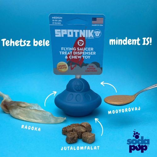 UFÓ - Jutalomfalattal tölthető, méreganyagmentes játék kutyáknak , SodaPup®