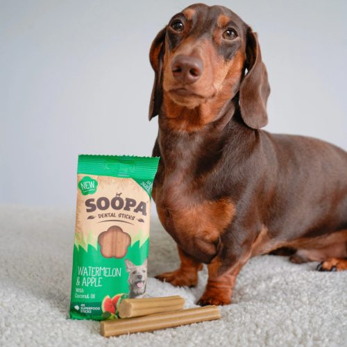 Fogtisztító sticks - Alma és görögdinnye , Soopa